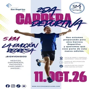 Imagen de 2da Carrera Deportiva Sociedad Médica del Hospital San Ángel Inn HMG