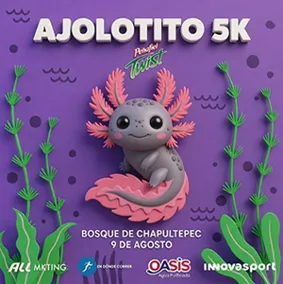 Ajolotito 5K 2026 CDMX 5K, Carreras infantiles en 1a Sección Bosque de Chapultepec