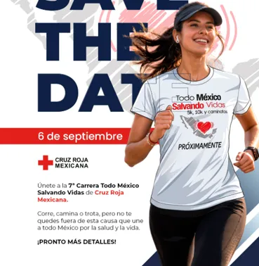 Carrera Cruz Roja Mexicana - Todo México Salvando Vidas 2026 2026 CDMX 5K, 10K en Por definir