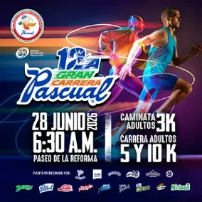 12a Carrera Pascual 2026 CDMX 3K, 5K, 10K en Paseo de la Reforma