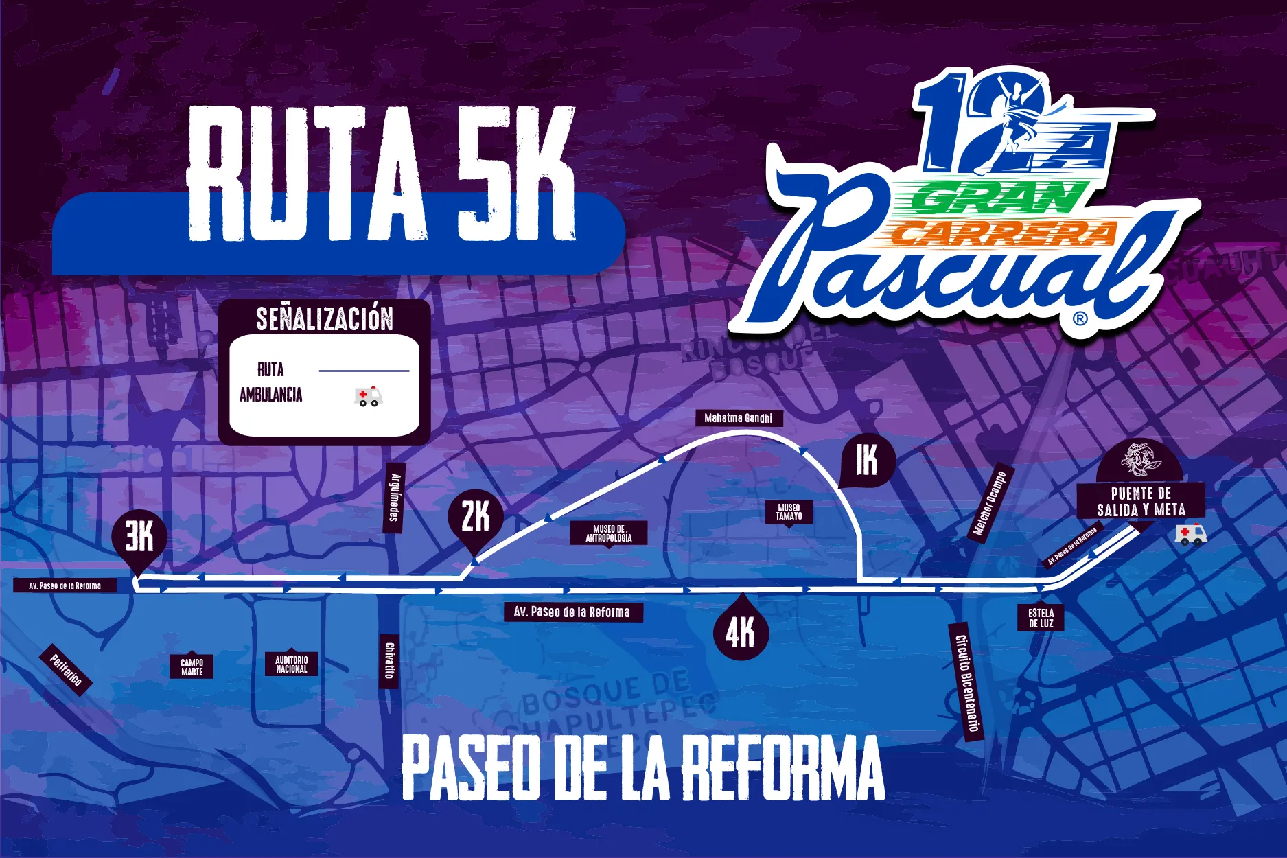 Ruta 5K Carrera Pascual CDMX 2026
