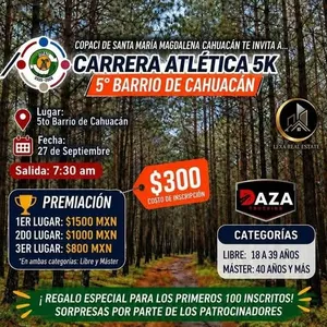 Imagen de Carrera Atlética 5K - 5° Barrio de Cahuacán