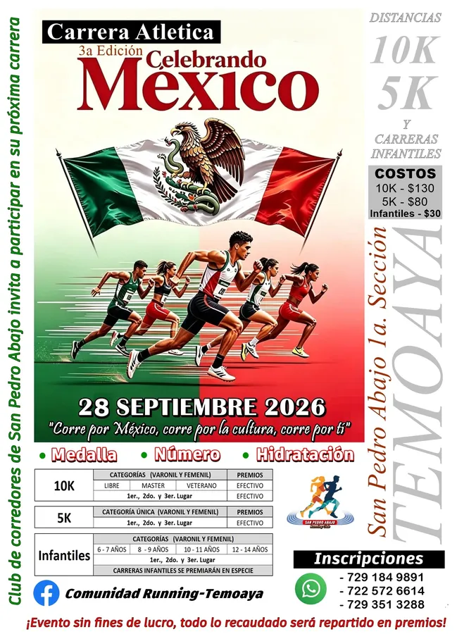 Carrera Atlética Celebrando México 3a Edición · foto 1