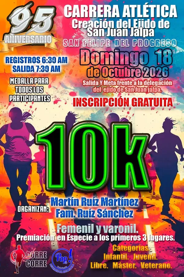 Carrera Atlética Creación del Ejido de San Juan Jalpa · foto 1