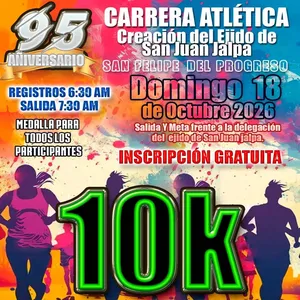 Imagen de Carrera Atlética Creación del Ejido de San Juan Jalpa