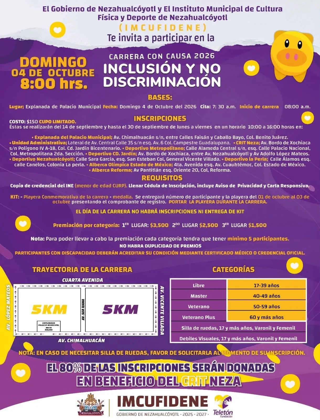 Carrera Con Causa Inclusión y No Discriminación 2026 · foto 1
