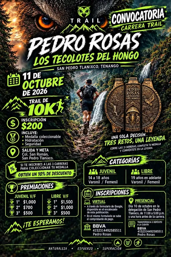Trail Pedro Rosas - Los Tecolotes del Hongo · foto 1