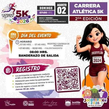 Imagen de Carrera Atlética 5K Jocotitlán