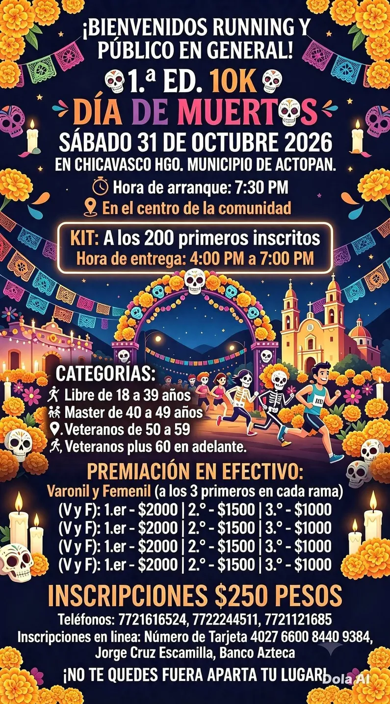 1a Carrera Día de Muertos Chicavasco · foto 1