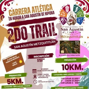 Portada de Carrera Atlética en honor a San Agustín de Hipona