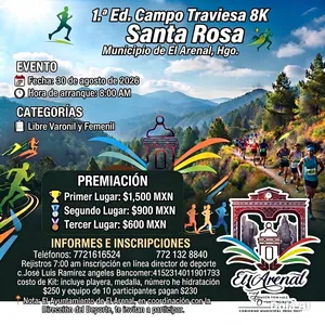 Imagen de Carrera Campo Traviesa Santa Rosa Hidalgo