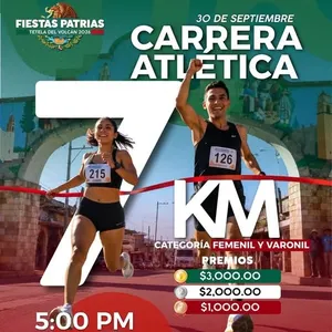 Imagen de Carrera Atlética 7K - Fiestas Patrias Tetela del Volcán