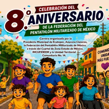 Carrera 5K Celebración 8° aniversario de la Federación del Pentathlón Militarizado de México