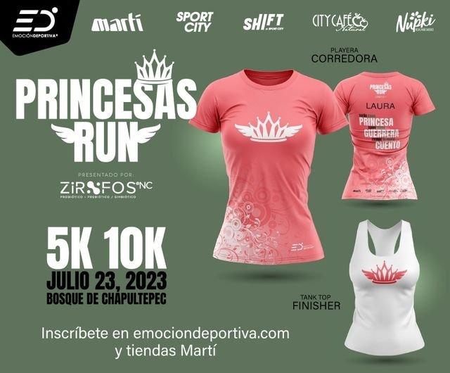 Playera Princesas Run 2023