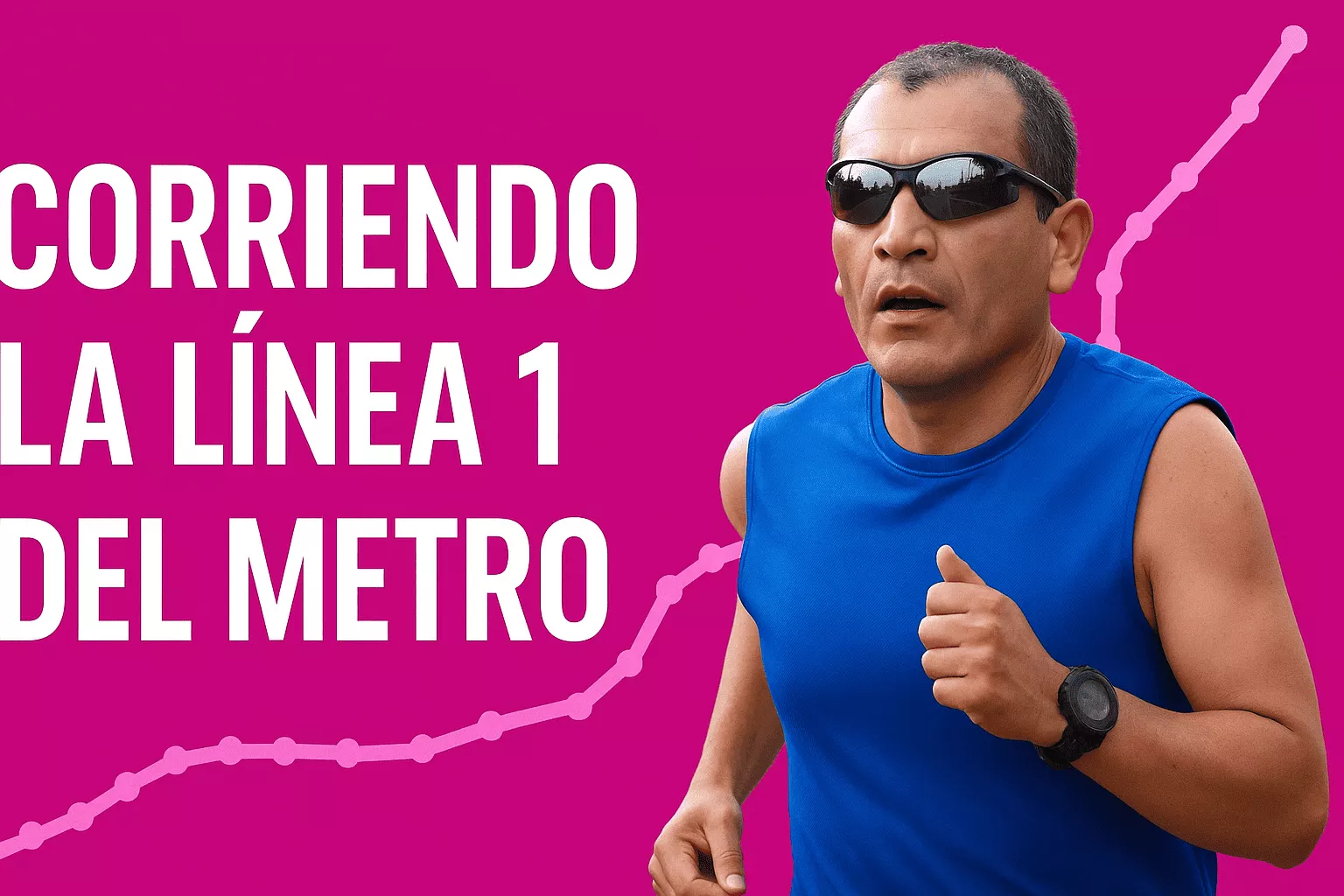 Corriendo Linea 1 Metro de la Ciudad de México 2025